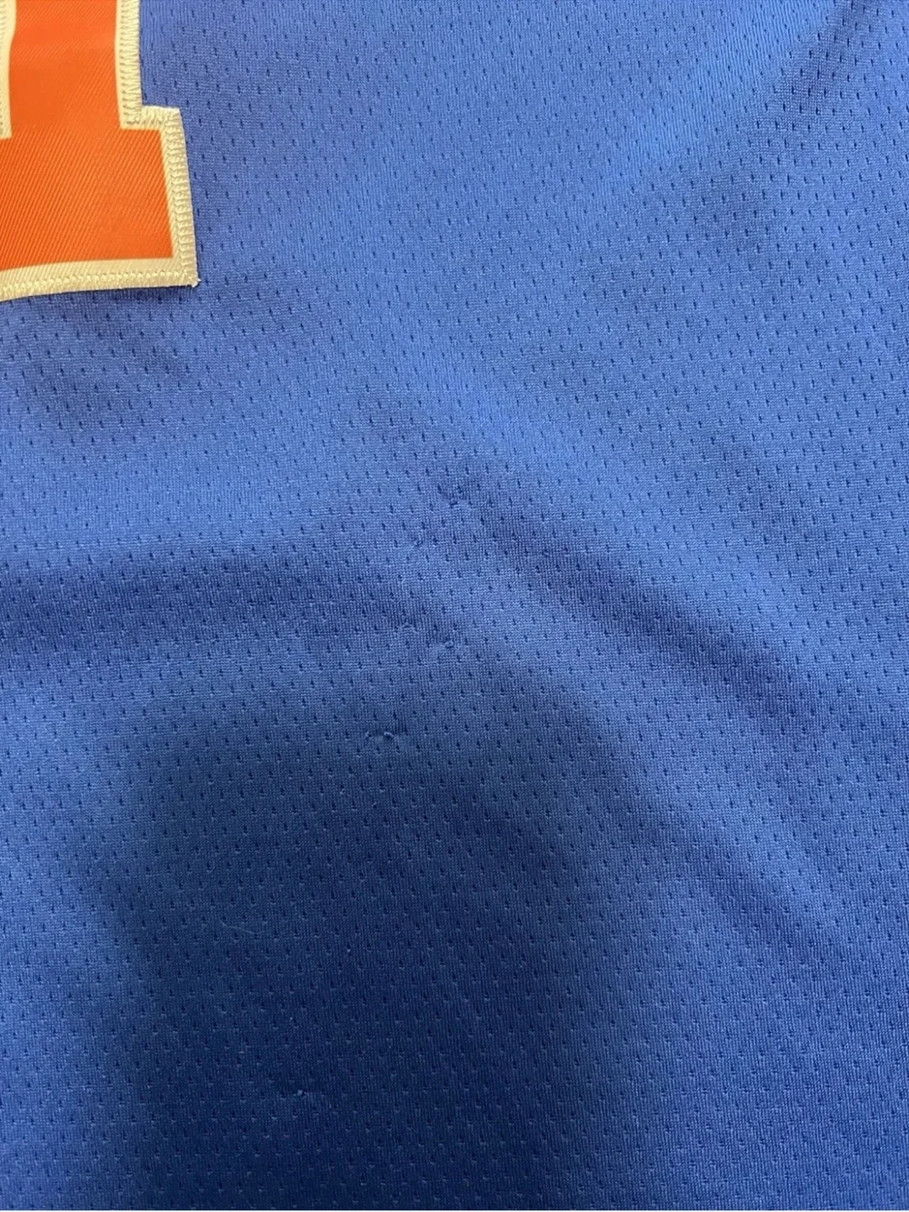 Nike NY Knicks Jalen Brunson Icon Edition Jersey Blue 54 Swingman Sphere Patch